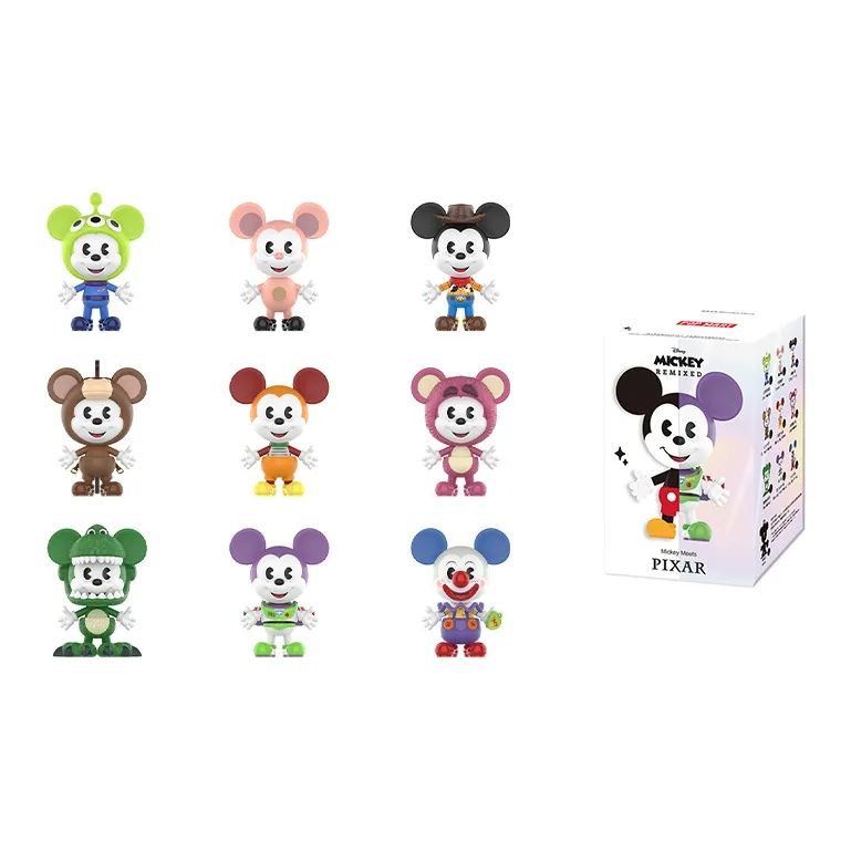 POP MART Коллаборация Edition Mickey Mouse Meets Pixar Collection Disney Mickey REMIXED Слепые коробки