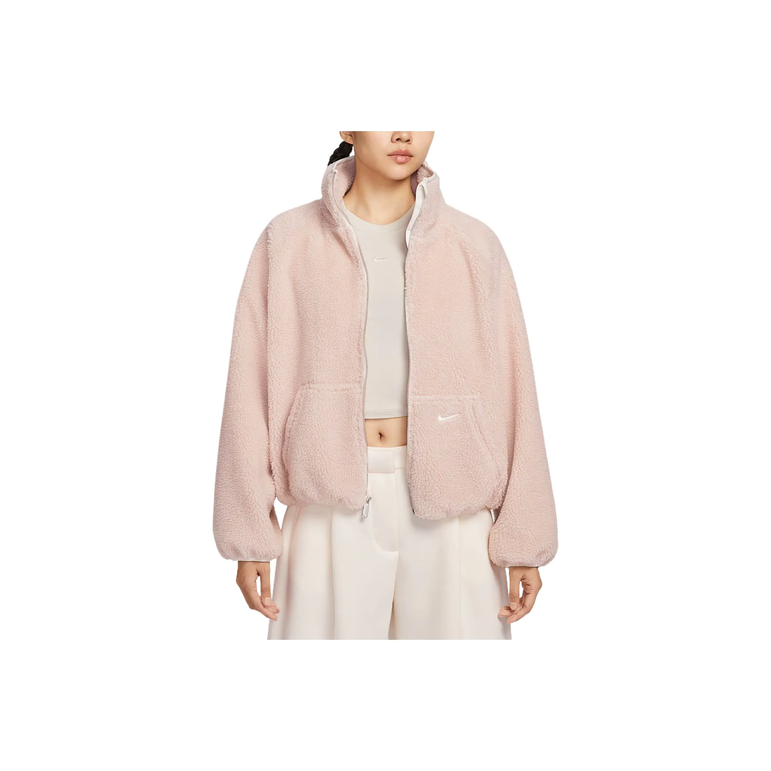 nike Sportswear Песочный Рок Серо-розовый Парусный белый Парусный белый Женские Куртки