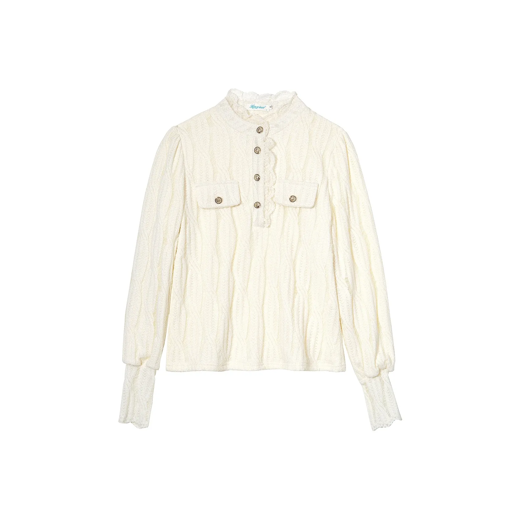 LANGQING Абрикос Giveaway Бренд Наклеенный Женские Рубашки