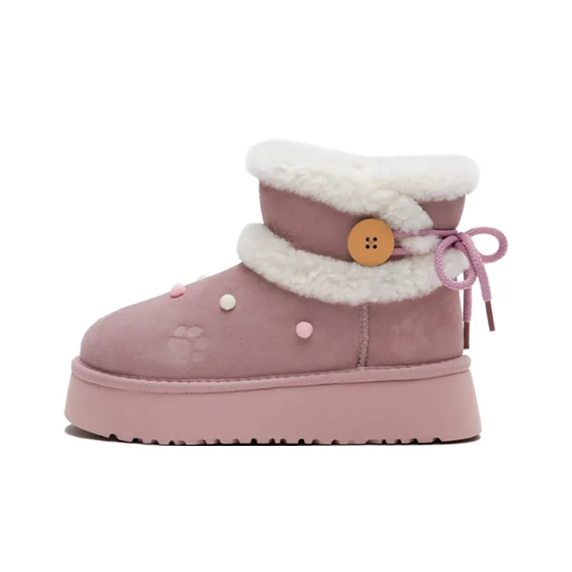 7 SEVFUN Модный Повседневный Милый Юный Анти-Аджинг Короткие Снежные Ботинки Женские