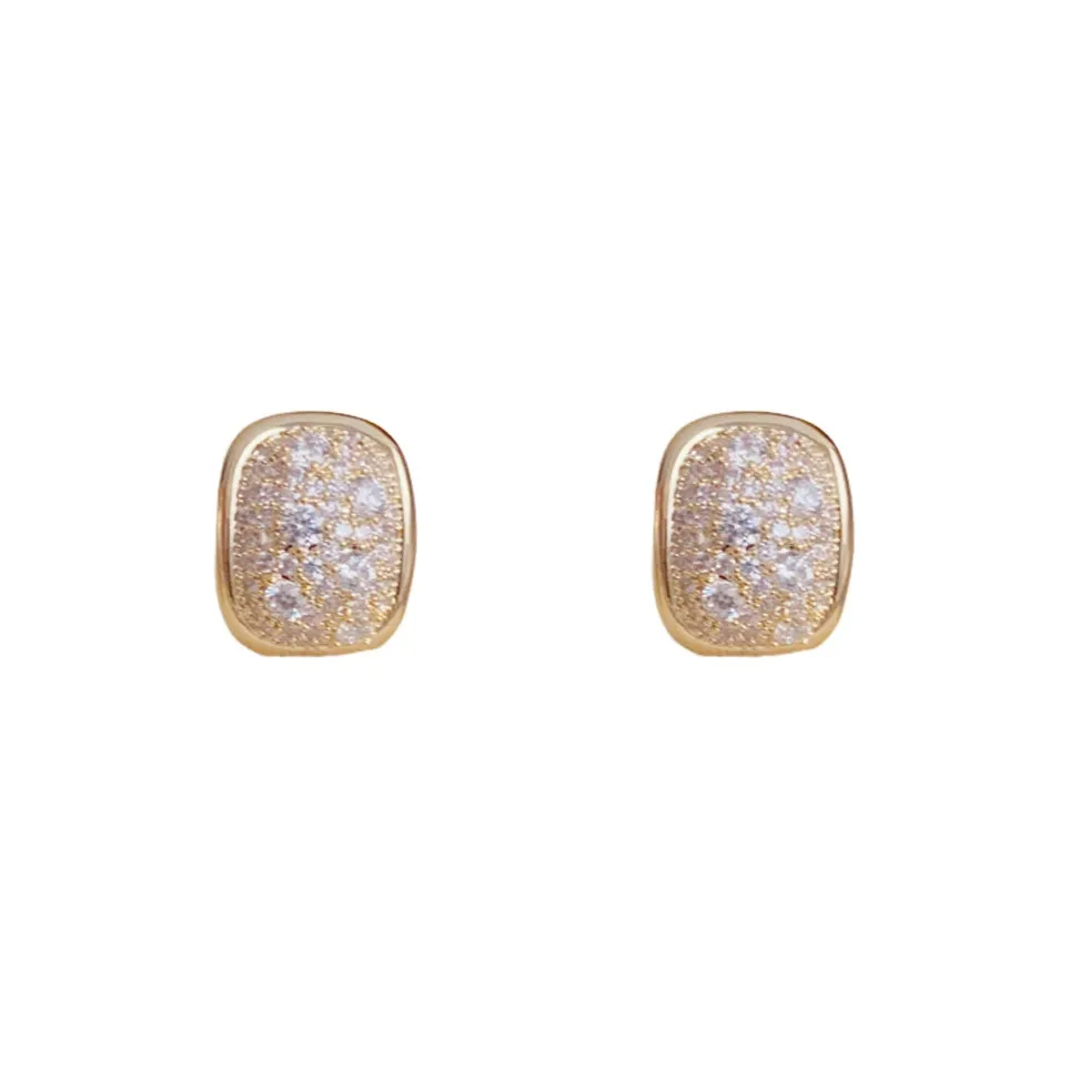 BONAS Copper Stud Earrings Women's BONAS Медные серьги-гвоздики женские