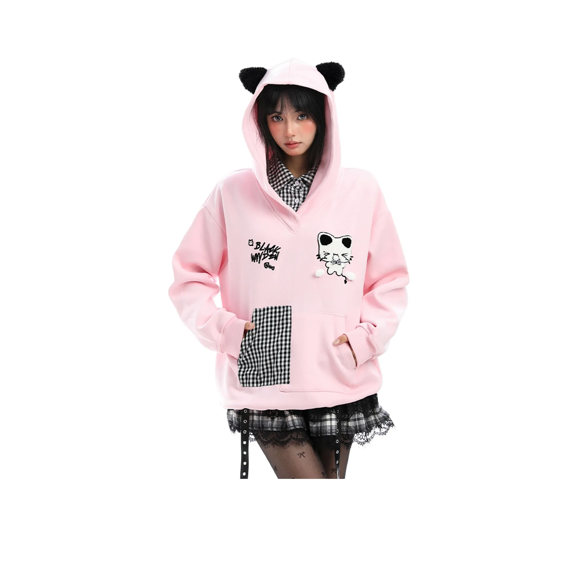 UNA RETA Розовый Женский Свитшот