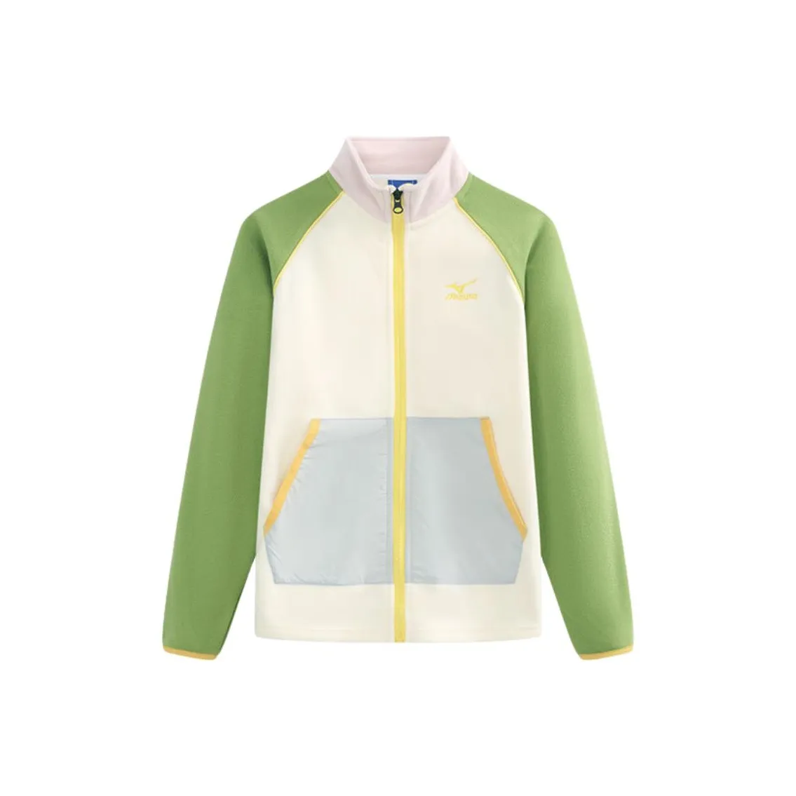 Mizuno Горчичный зеленый Детские флисовые кофты