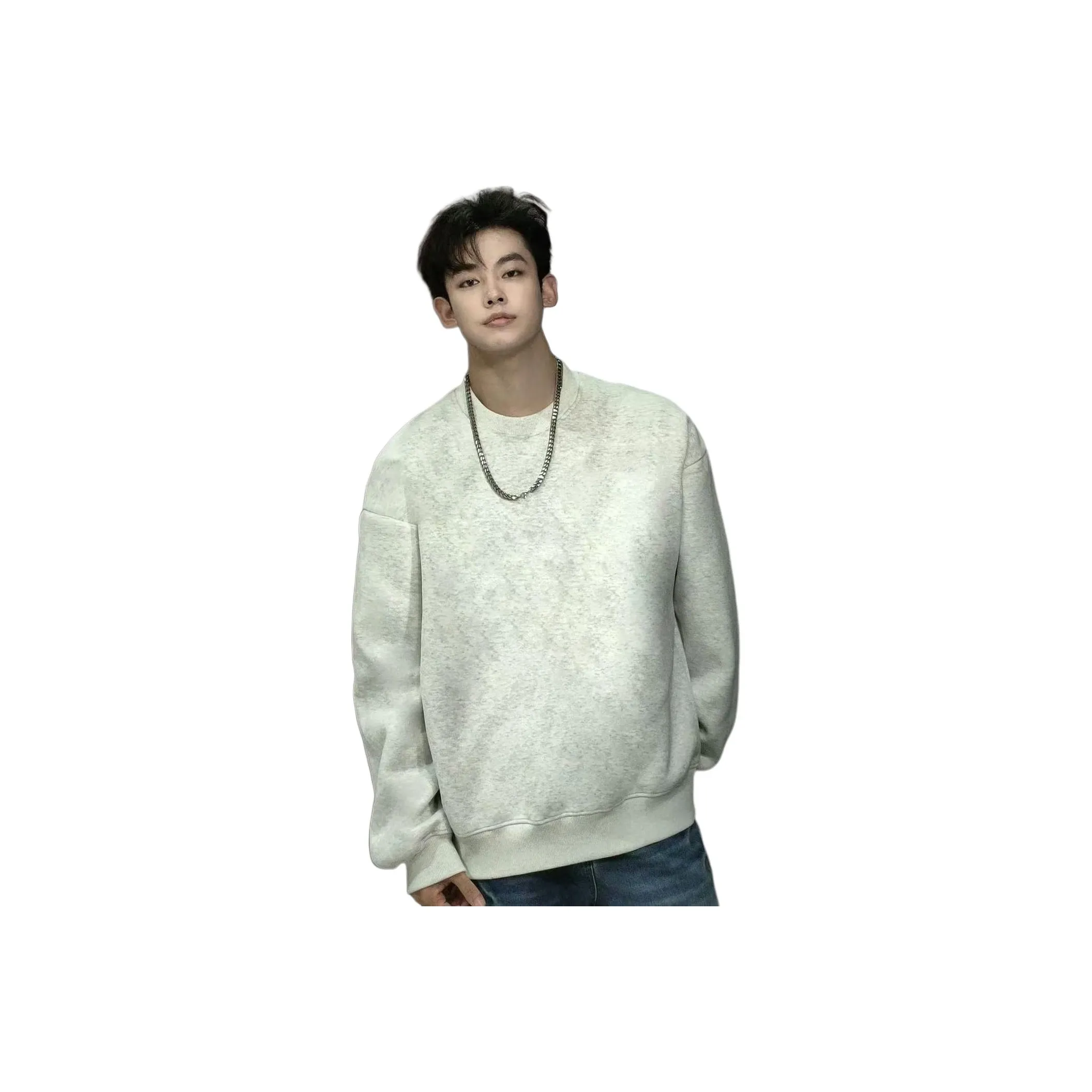 BONAS Белый Серый Унисекс Свитшоты