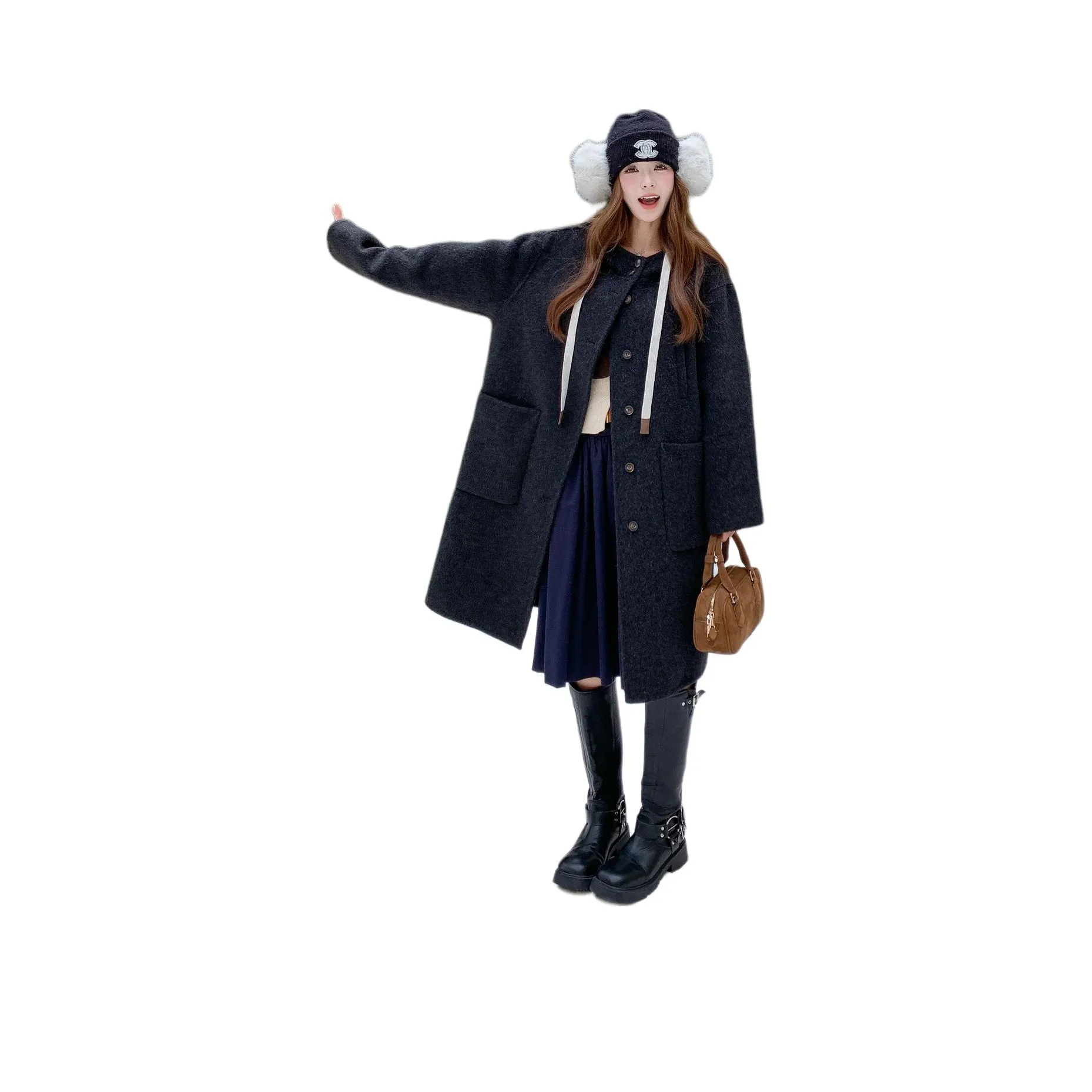 MEXICAN Черное Женское Пальто