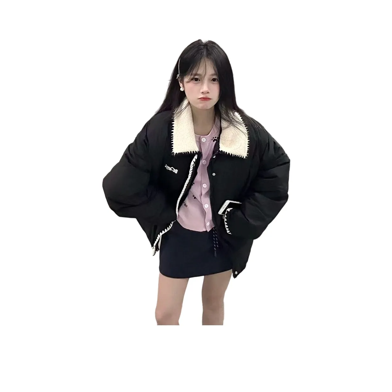 FLIM Черный Женский Пуховик