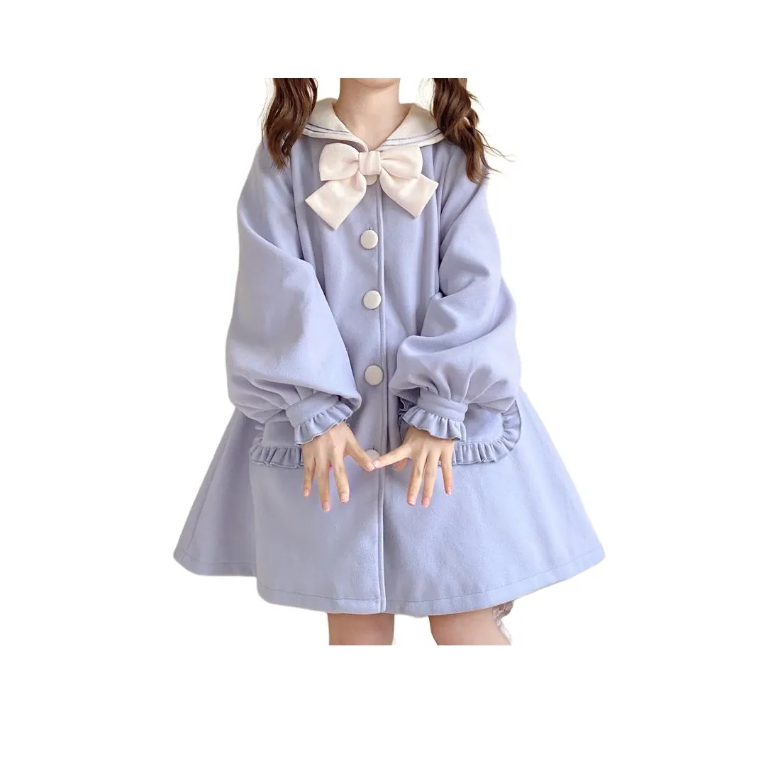 Meter MID Длина (размер в длину) Пальто Тренчкот Зимний Весна-осень