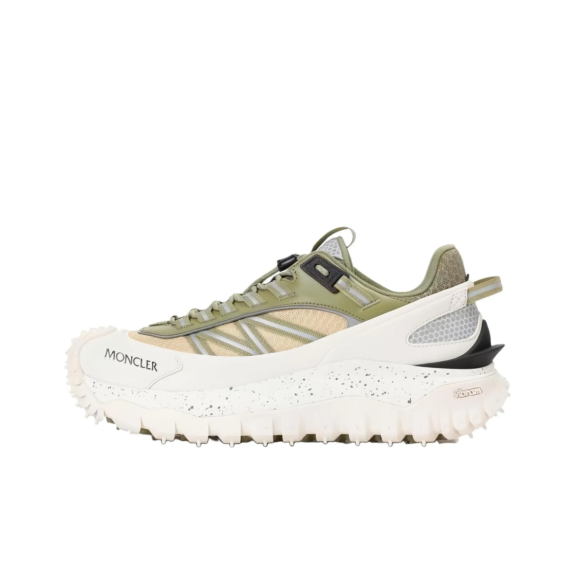 Moncler Casual Shoes Men Low Top Green