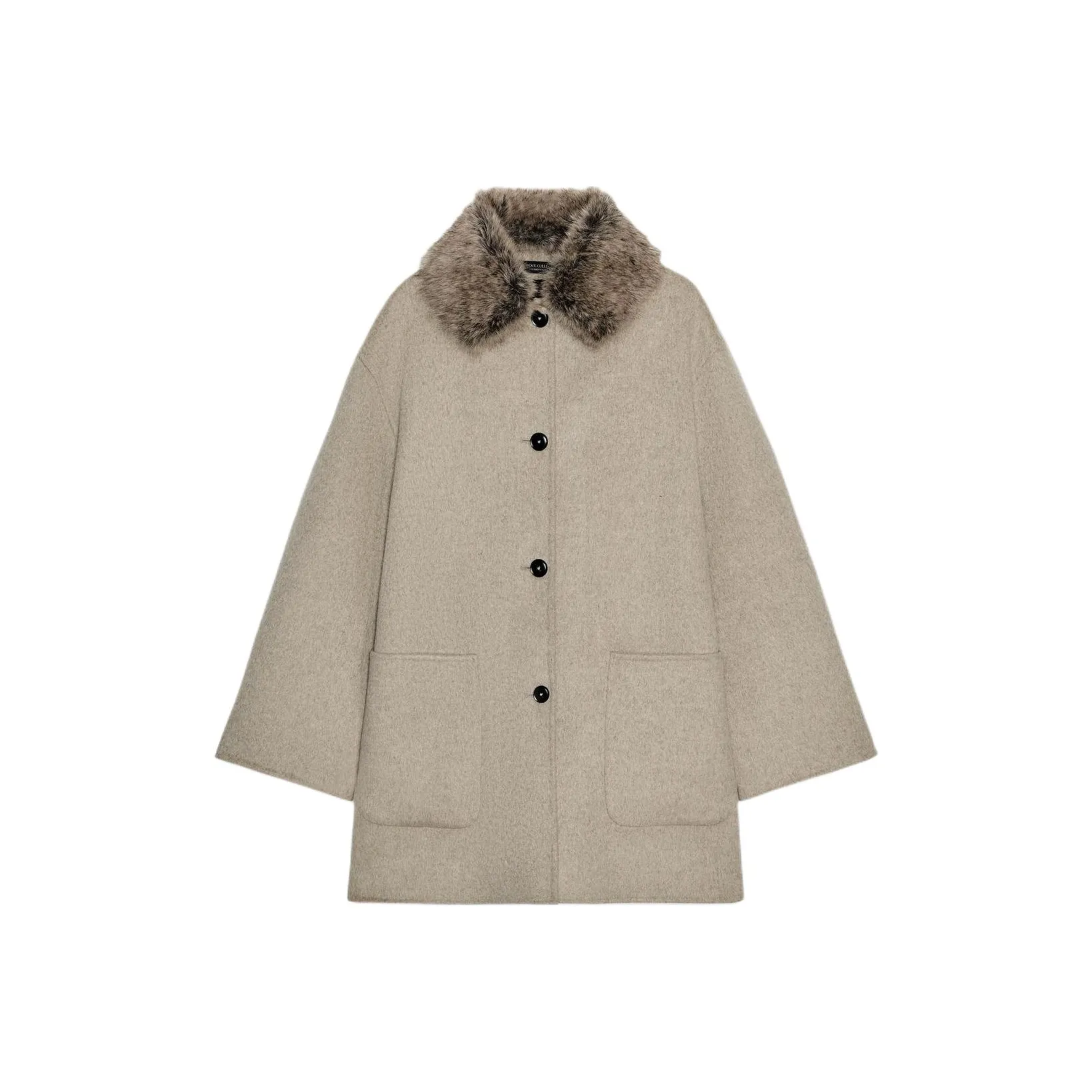 ZARA ZW Series Коричневое Женское Пальто