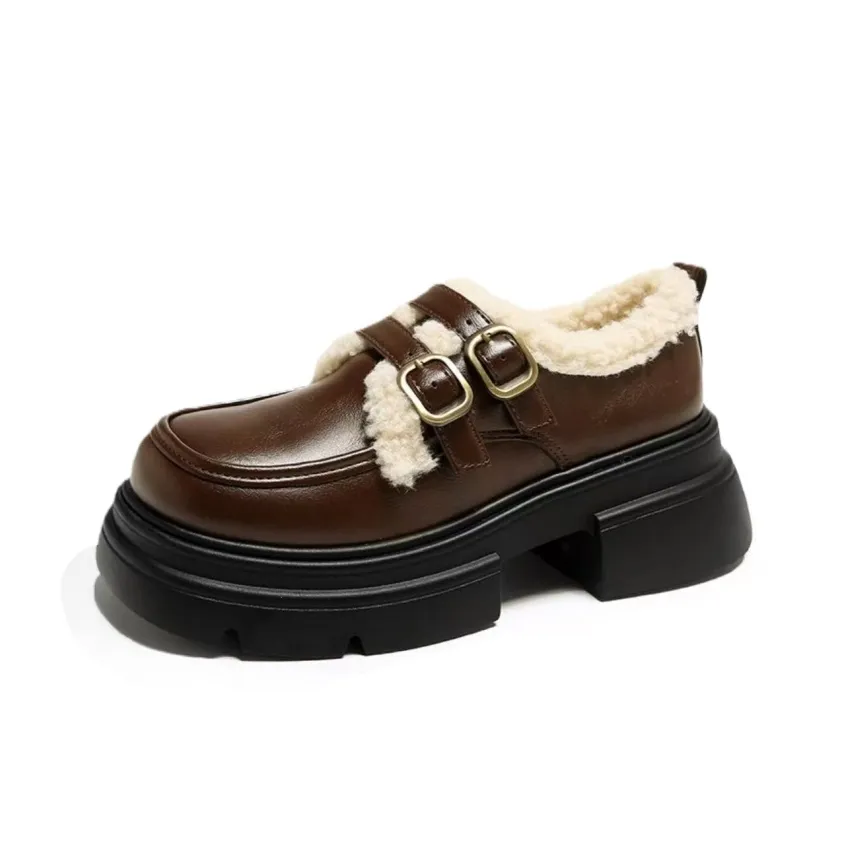 Meiretu Платформа Туфли Мэри Джейн Женские