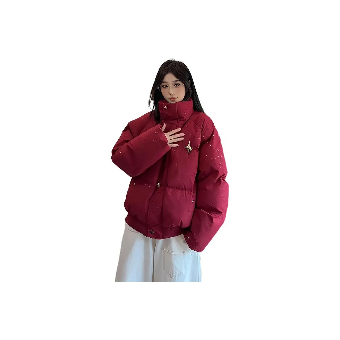 DANJUE Красный Унисекс Пуховики