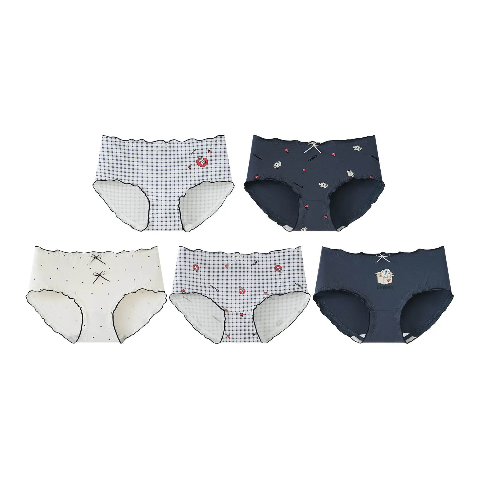 Gongdie x Brunch Brother Трусики-бикини Женские упаковка из 5 штук