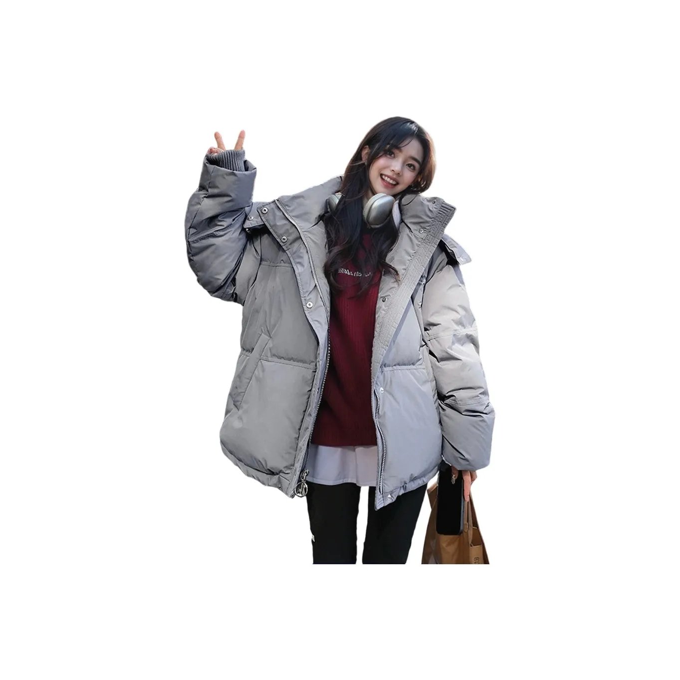 FLIM Серый Женский пуховик