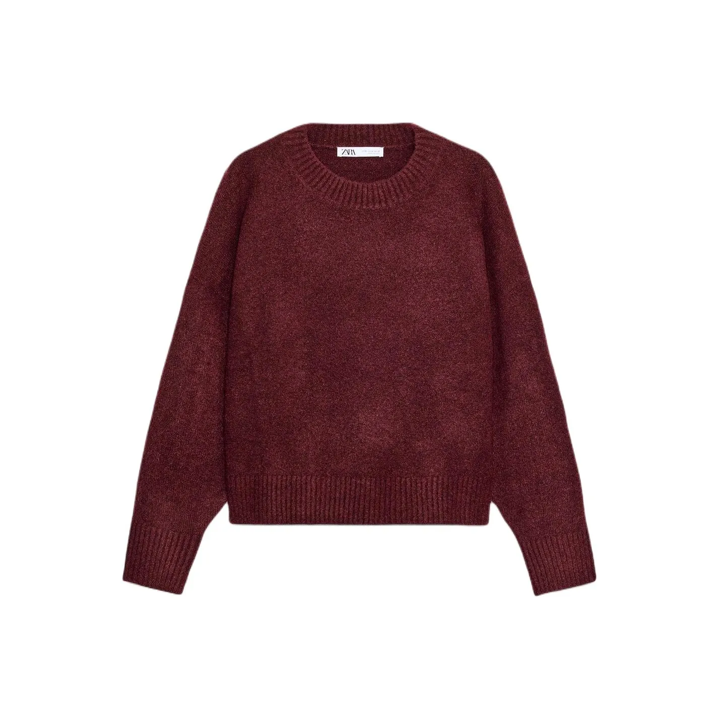 ZARA Женские свитеры бордового и красного цвета