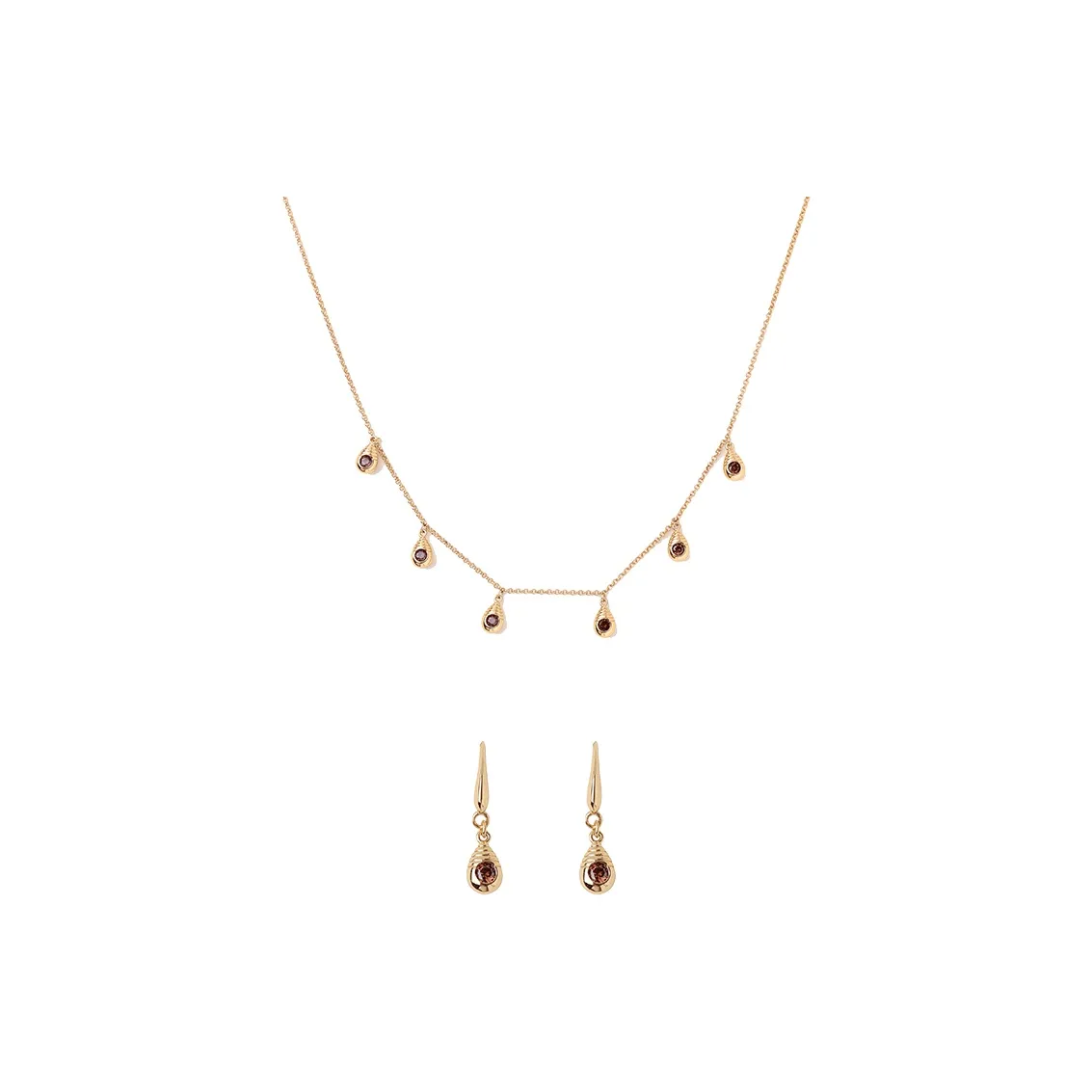 Retro Chic Ожерелья из латуни с золотым покрытием Женские