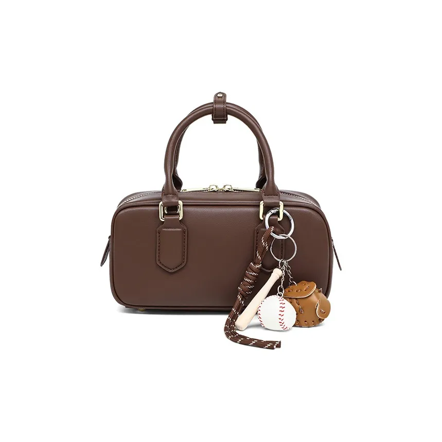 Younger Song Коровья кожа Сумка Женская Кофейного цвета