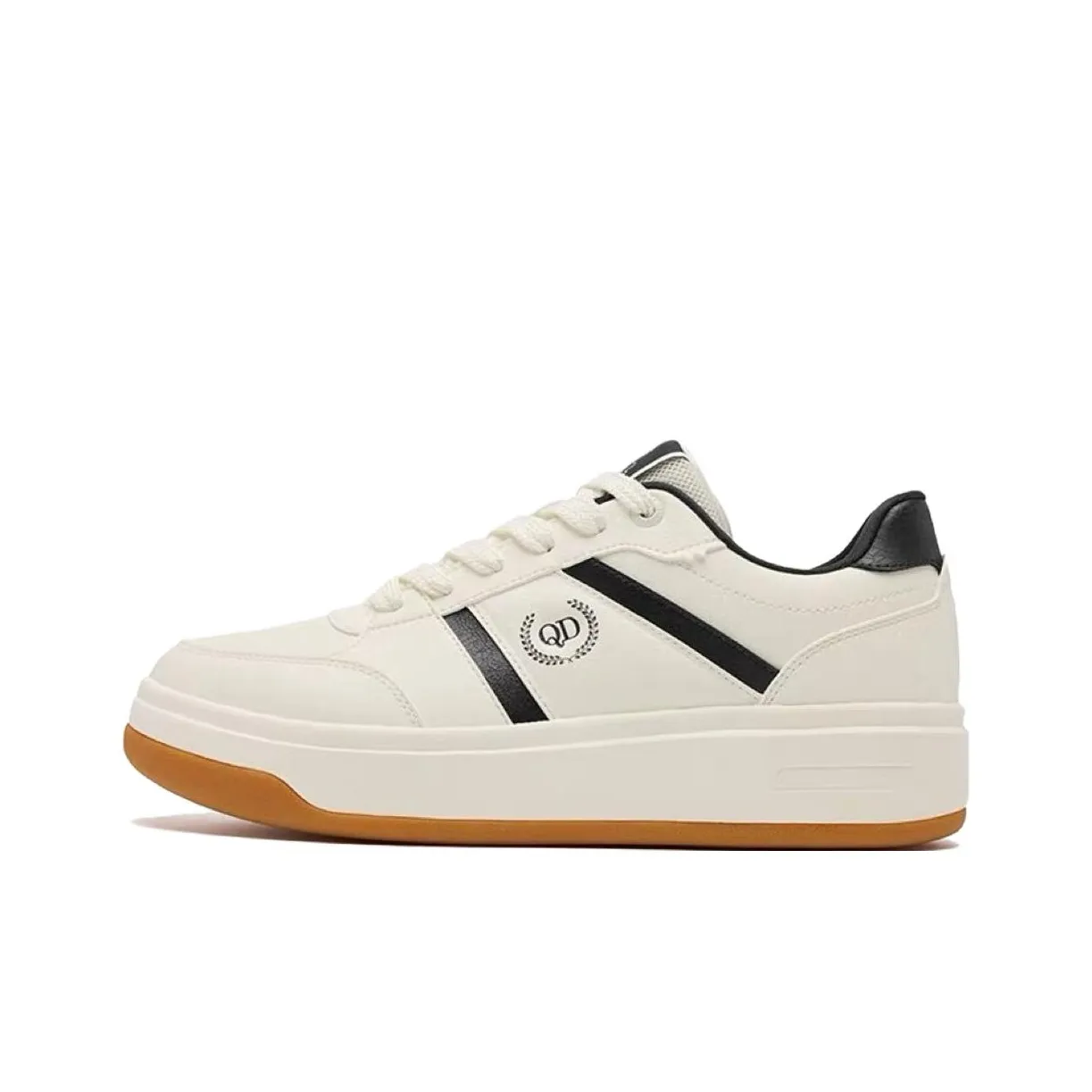 QIAODAN Cookie Shoe Collection Покрытие Устойчивое к истиранию Низкий Топ Скейтборд Кроссовки Мужские Экрю