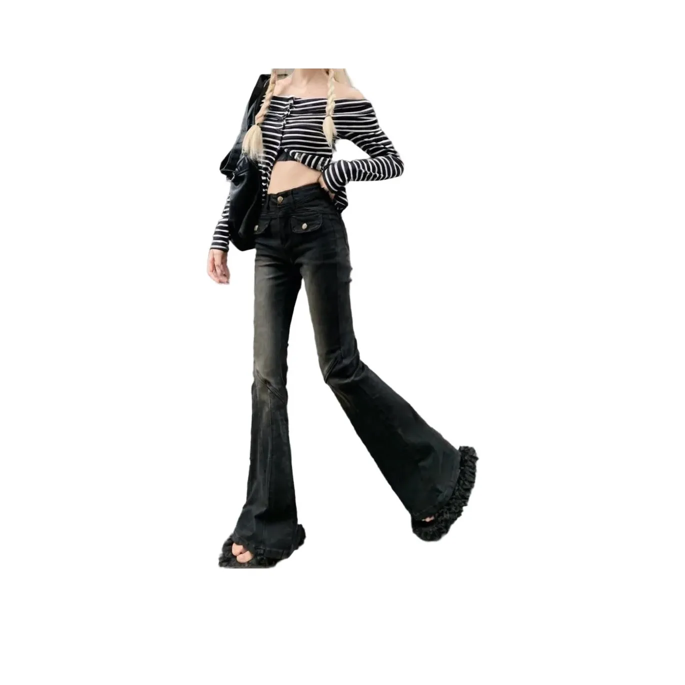 PAZZO Черные Женские Джинсы