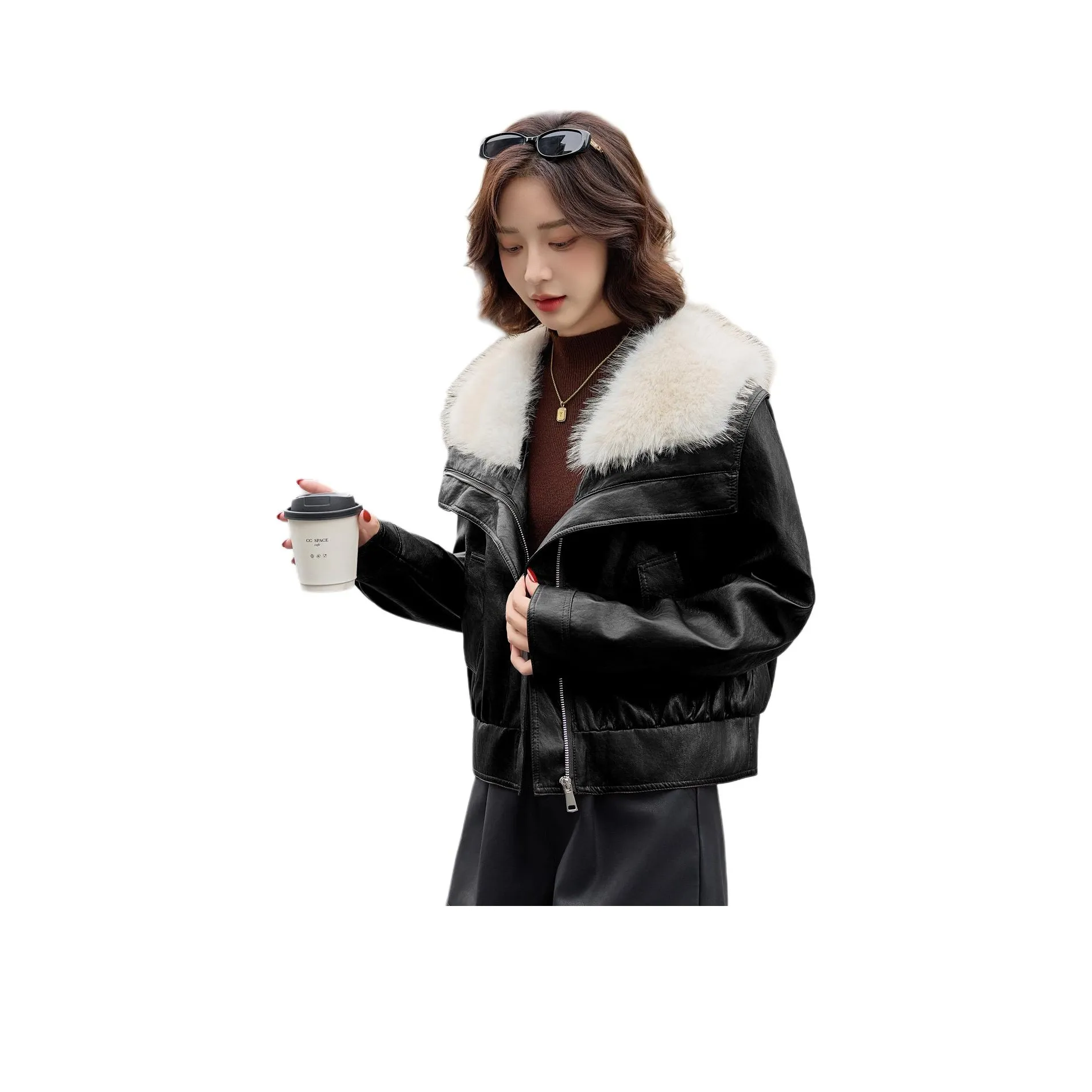 Куртка из кожи Kangaroo женская