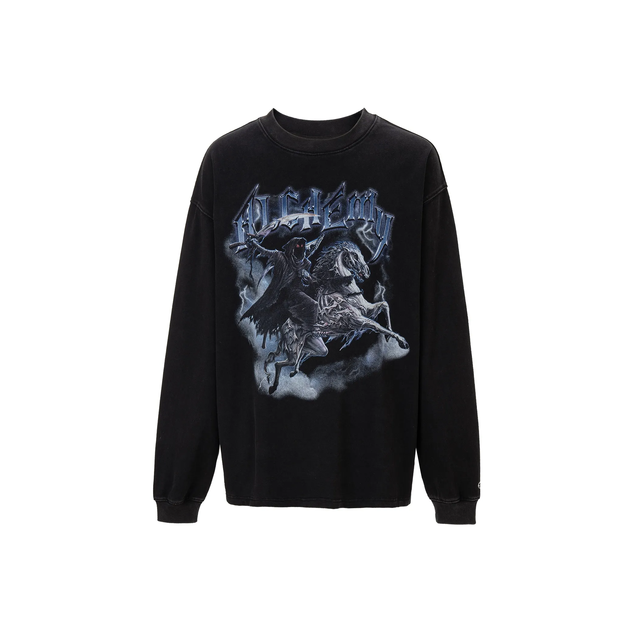 FIRE 2 COLD EGO Выцветший черный серый унисекс T-рубашки