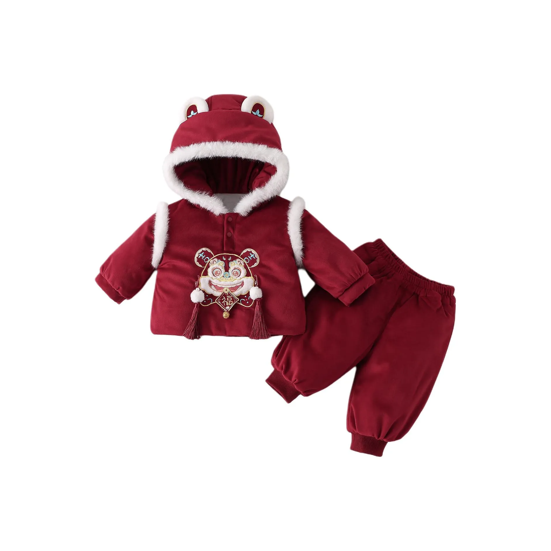 XiaoJinBu Детские комплекты одежды в китайском стиле