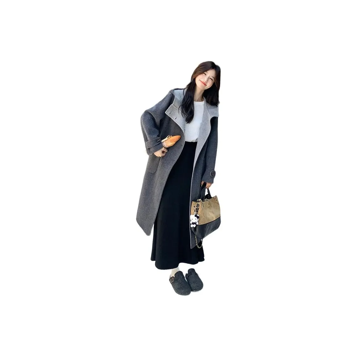 MEXICAN Темно-серый Женский Пальто