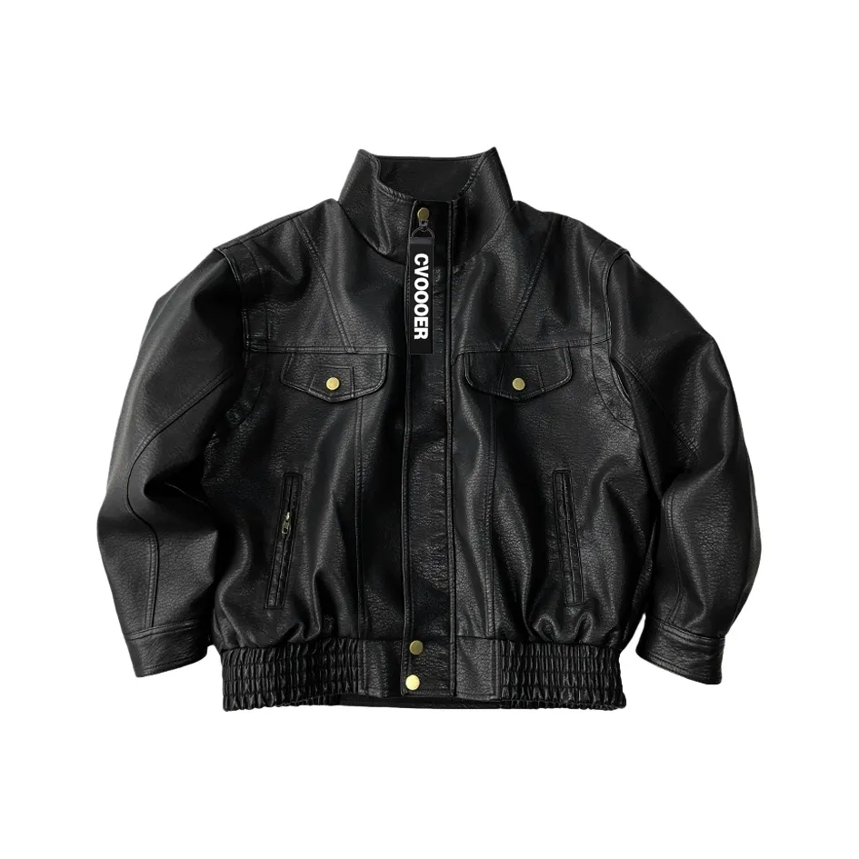 CVOOOER Черный Унисекс Кожаные куртки