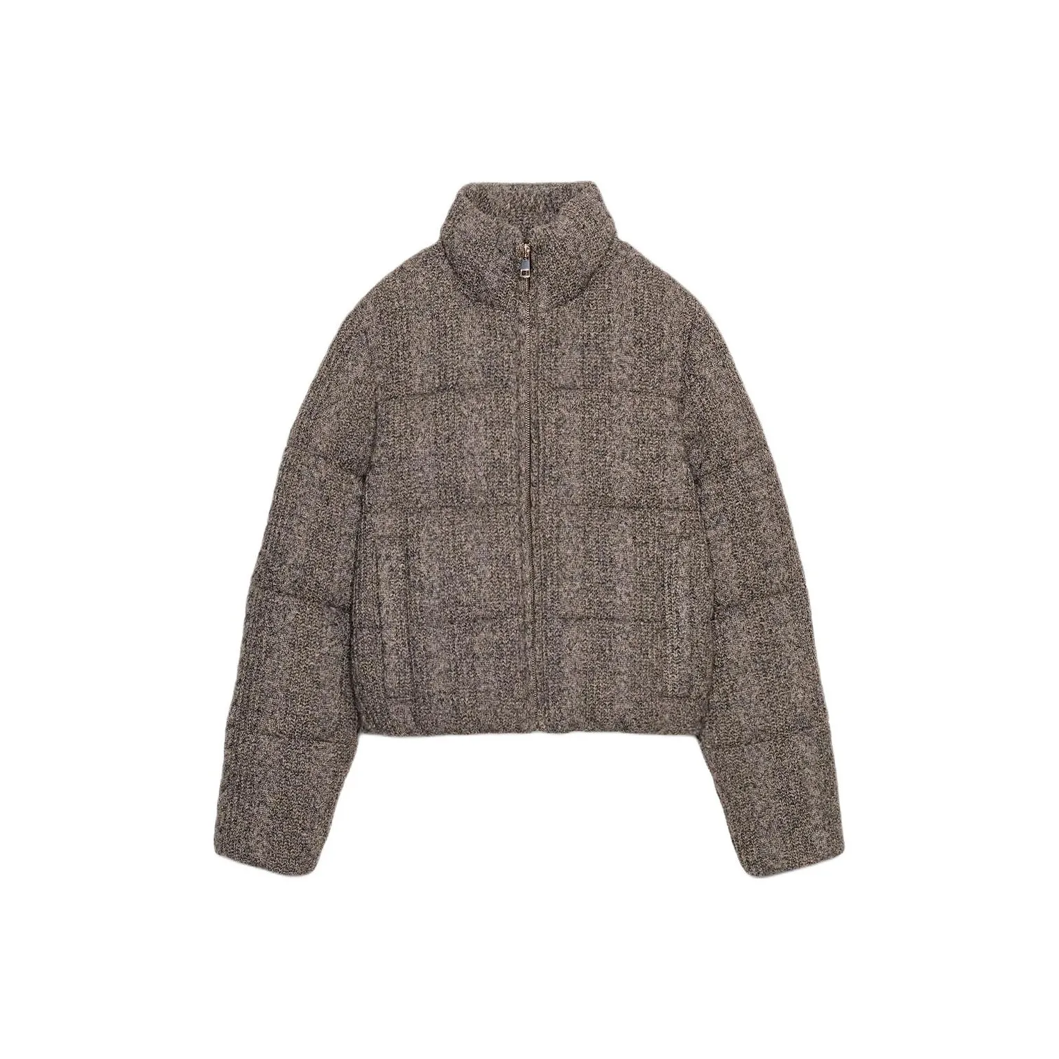 ZARA Серый Женский пуховик