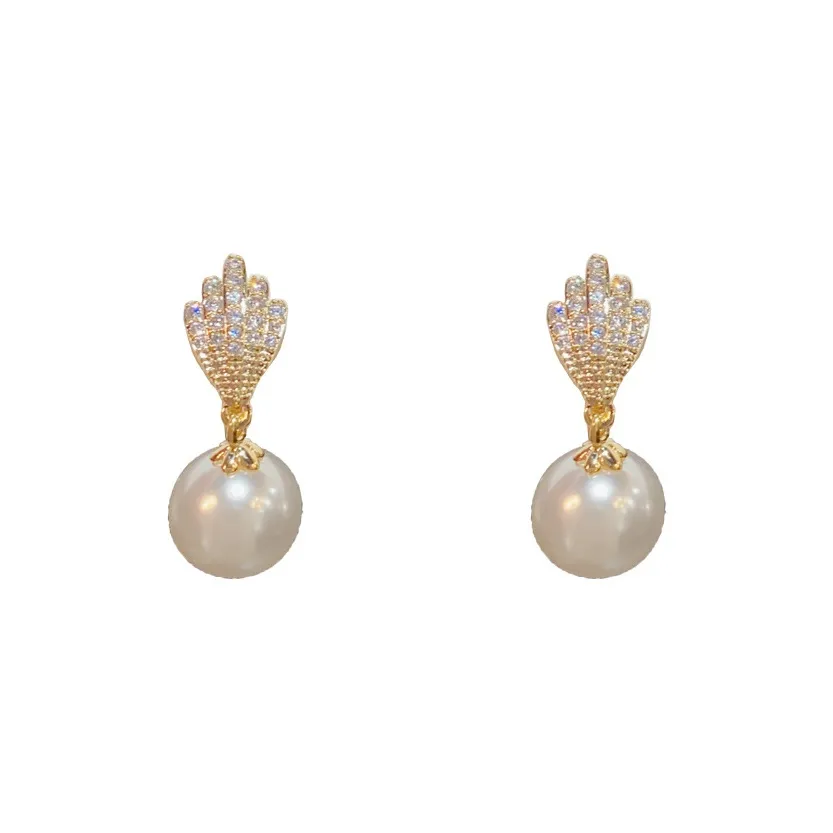 Серьги BONAS с цирконием женские