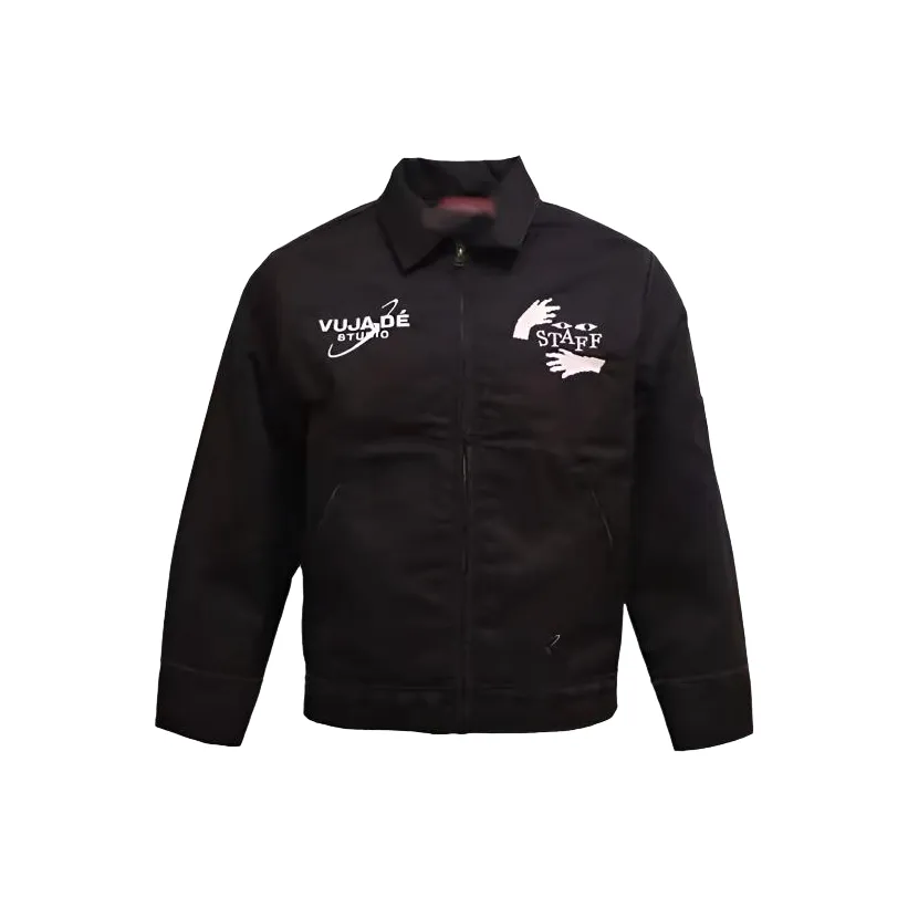 YICHEN Черный [Close Friends Ограниченный Рабочий стиль Куртка] Унисекс Куртки