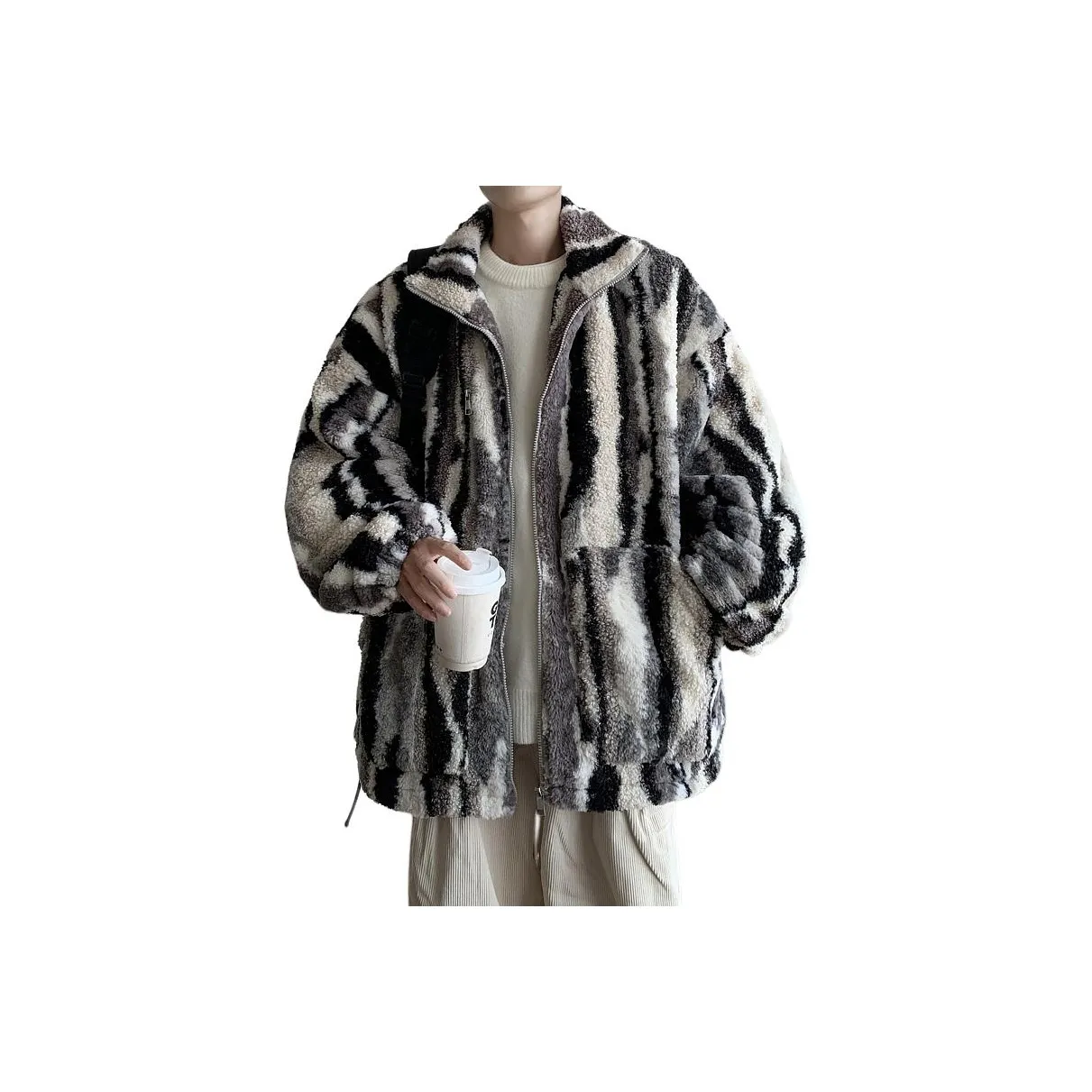 BLACK AT Бархат Feel Пальто Унисекс