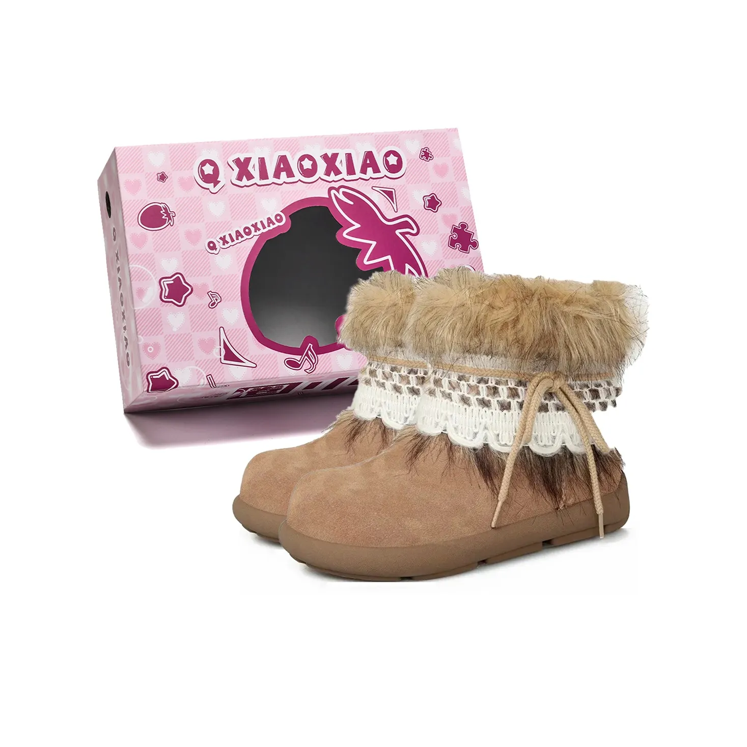 Circle Small Термическое покрытие Увеличение высоты Устойчивость к истиранию Короткие сноубутсы Женские