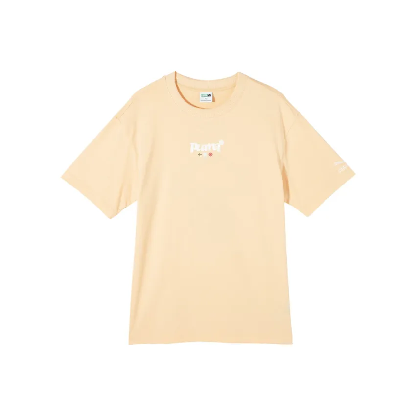 PUMA T-Shirt Мужская Рубашка с Ромашкой Желтая