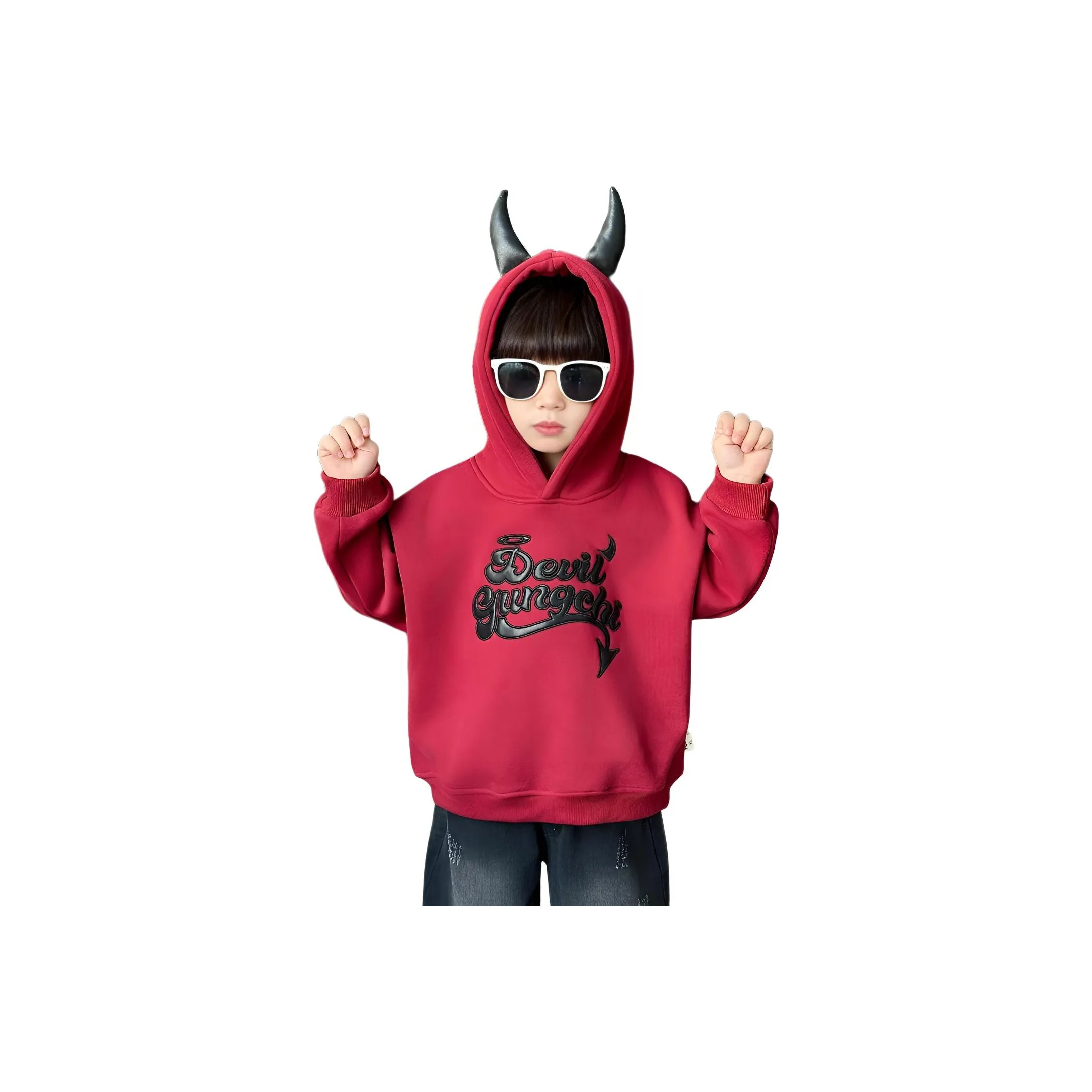 ZHIO Свитшот Осенний Зимний Красный Детский