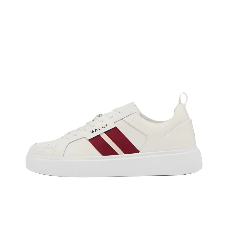 BALLY Низкий топ Скейтборд Кроссовки Мужские Белые