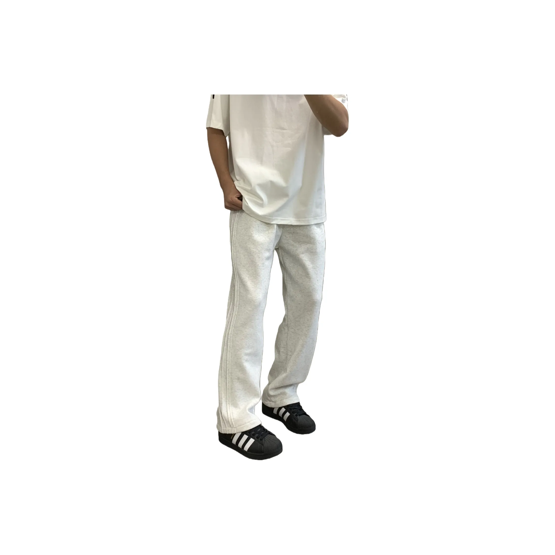 MORii Фотиния Белый Унисекс Повседневные Штаны