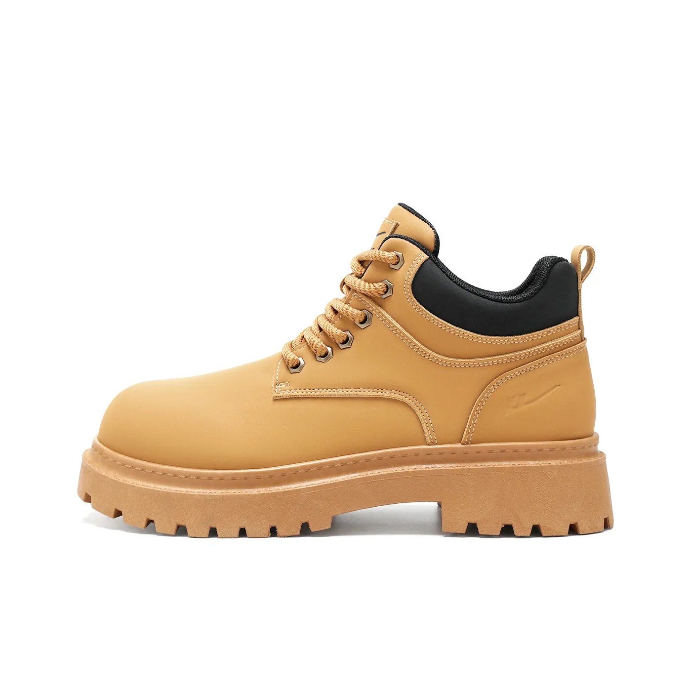 Warrior Однотонные Желтые Ботинки Минималистский стиль Рабочие ботинки Мартин Boot Мужской