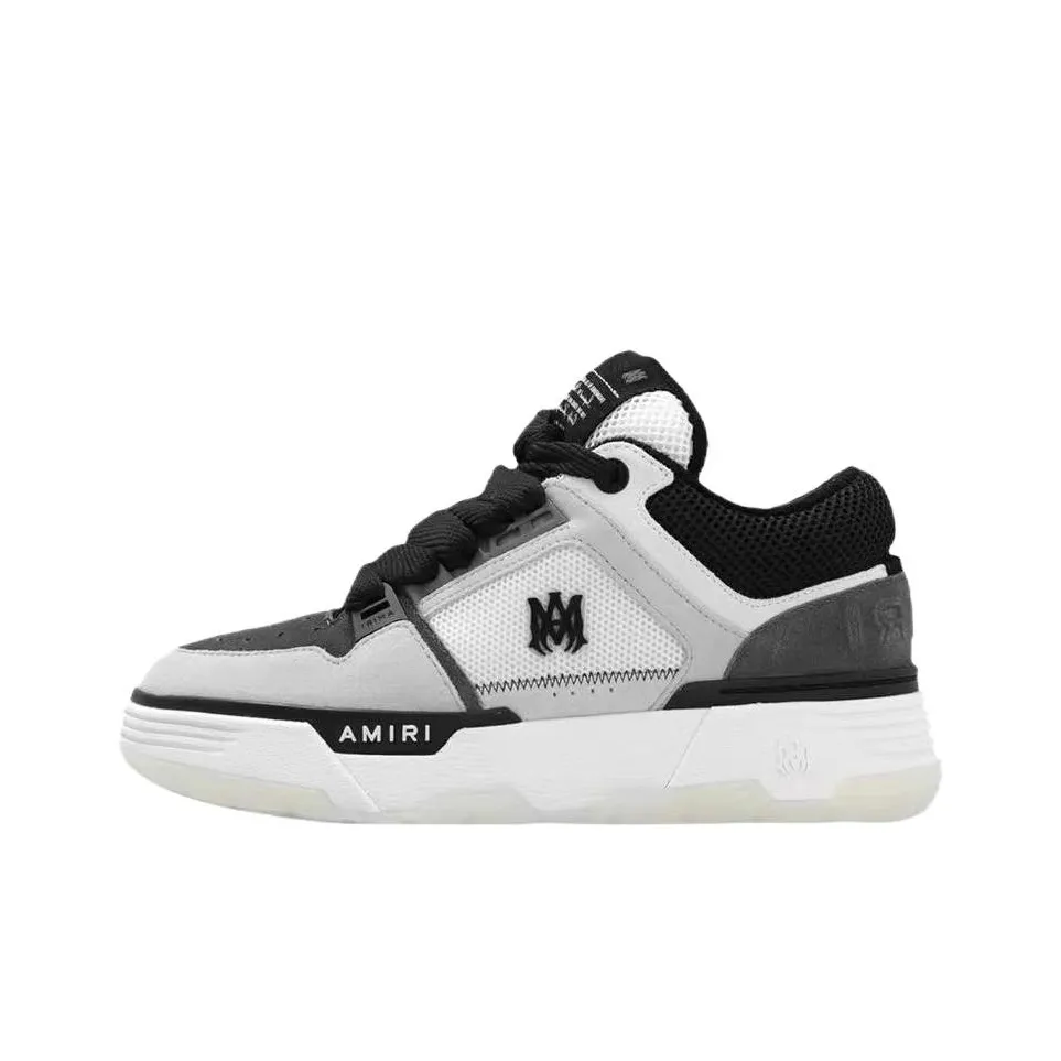 AMIRI MA 1 Skateboard Shoes Women's Low Top Black/White