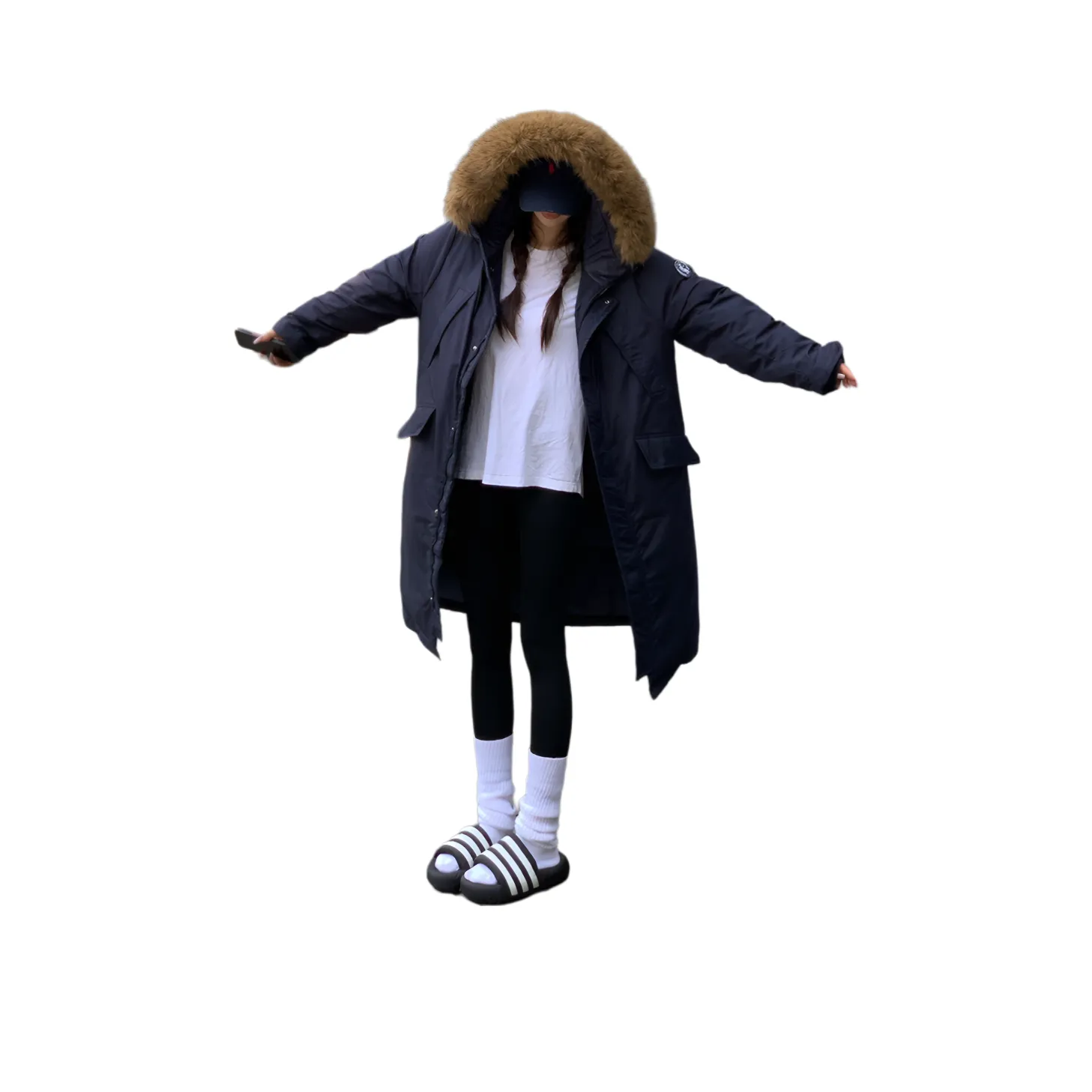 Wick Buen Темно-синий Унисекс Парки