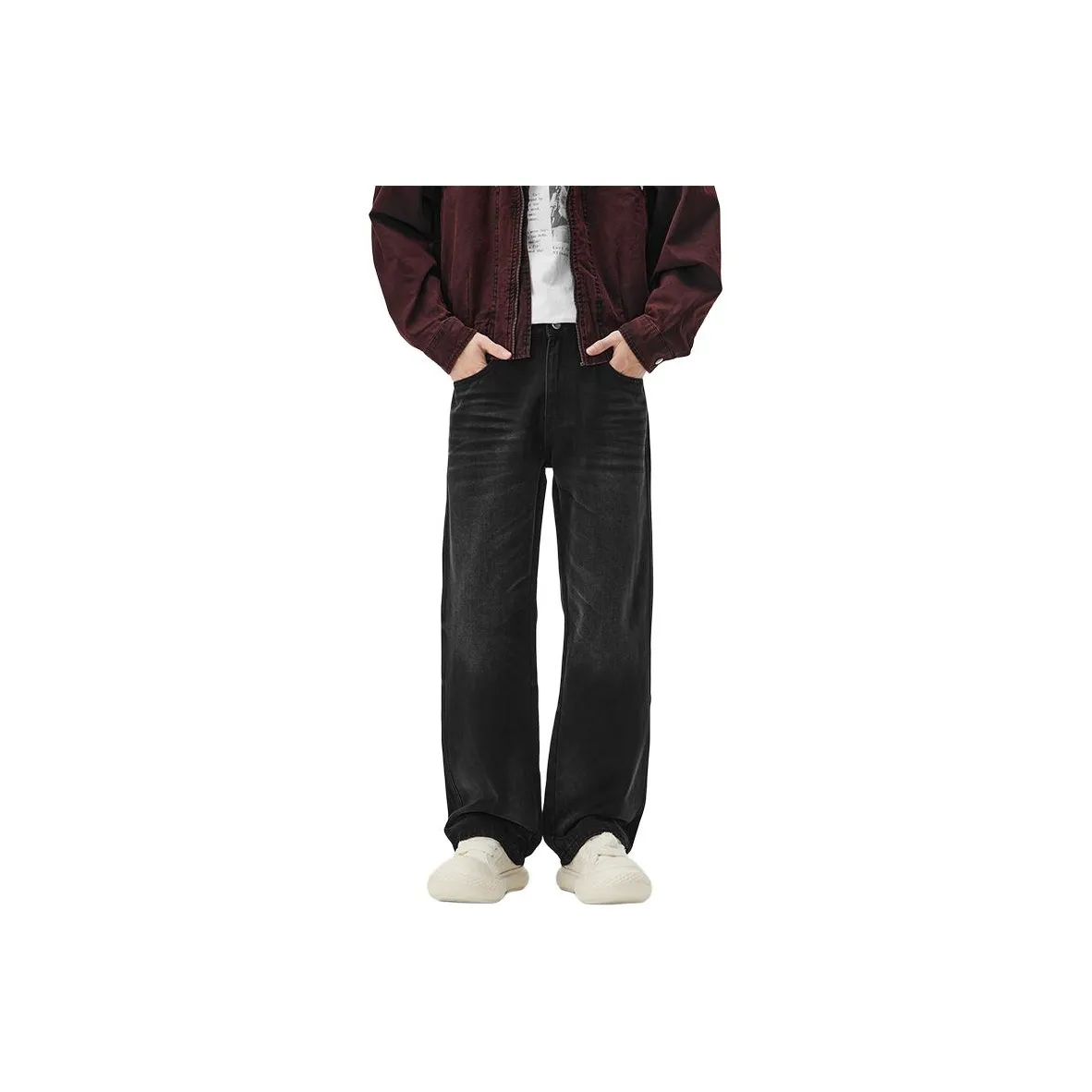 CHAORENBANG Черные Мужские Джинсы