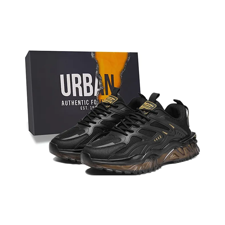 URBAN AUTHENTIC Высота Увеличивающая Устойчивый к истиранию Дышащий Противоскользящий Низкий Топ Тяжелая Подошва Мужские