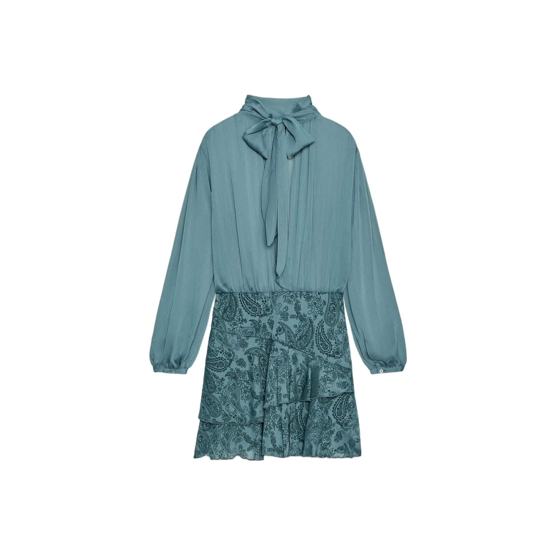 ZARA Длинное платье с длинными рукавами женское