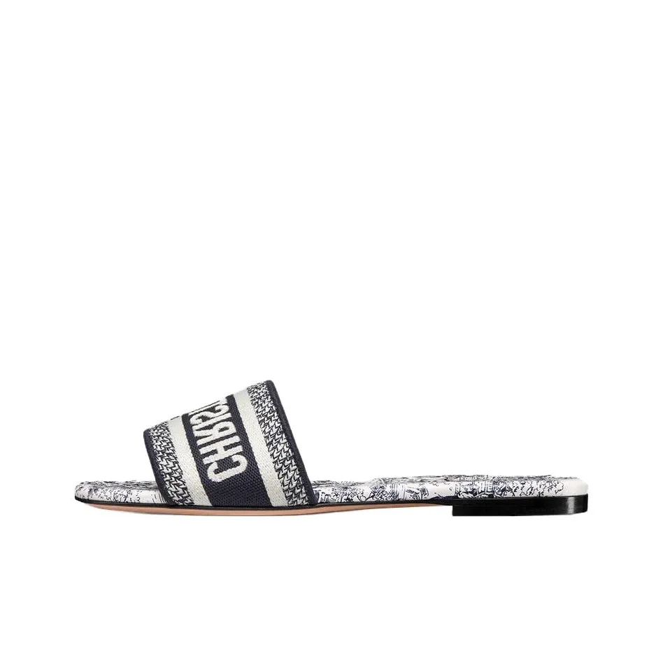 DIOR Dway Slide Slippers Women's Dark Blue