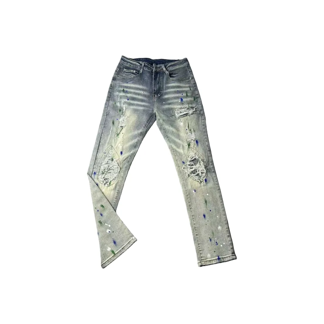 CAT'S PAW Синий Унисекс Джинсы