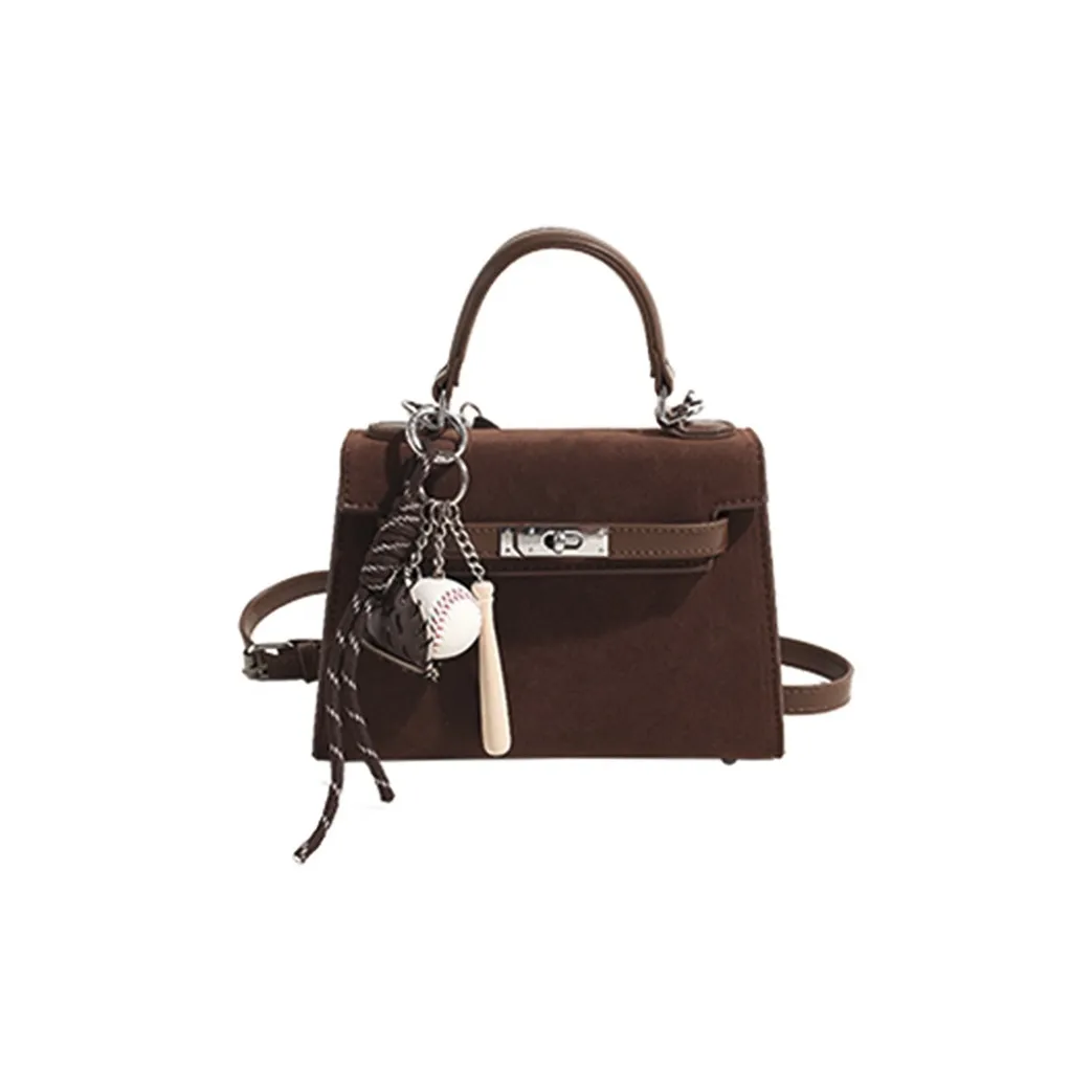 Younger Song Сумка из синтетической кожи стандартная женская кофейного цвета