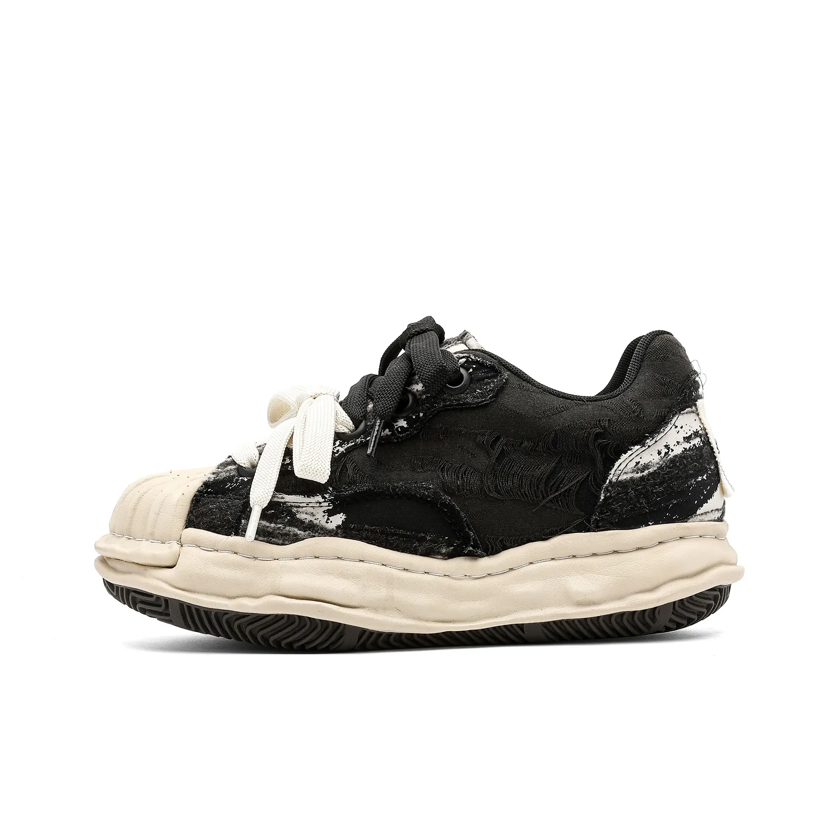 JIPOSEN Растворение Обувь Модный Board Обувь Унисекс Черный