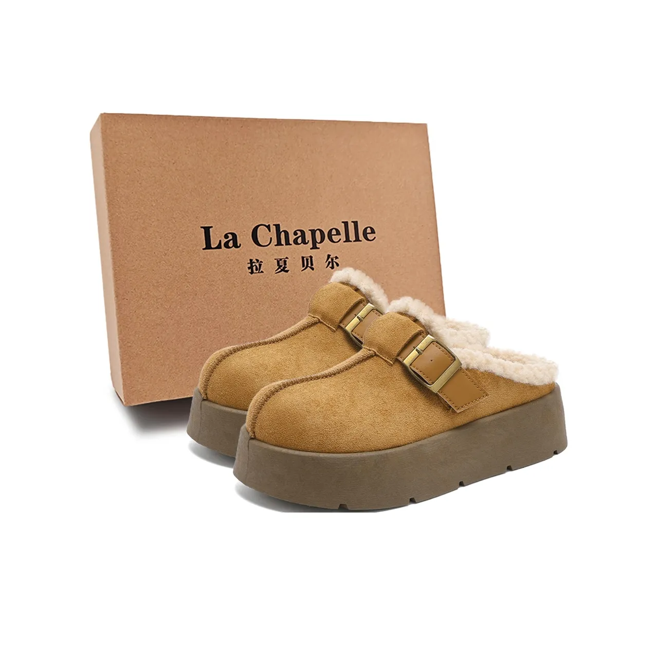 La Chapelle Модные мюли Birkenstock Стиль С флисовой подкладкой Термообувь Милый и Стильный