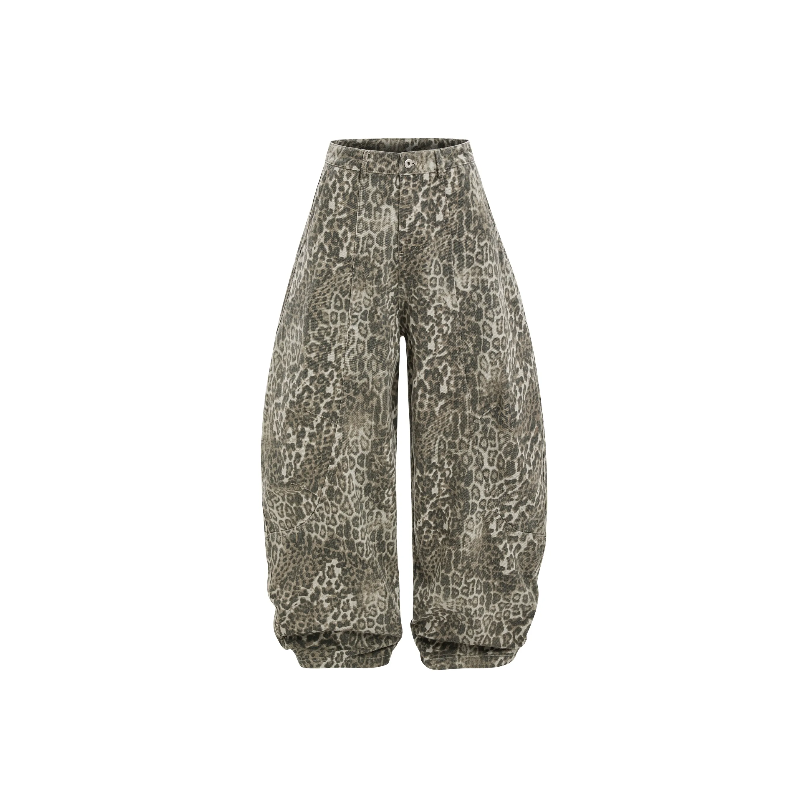 PANDA ADEVIL Леопардовый принт Унисекс Джинсы