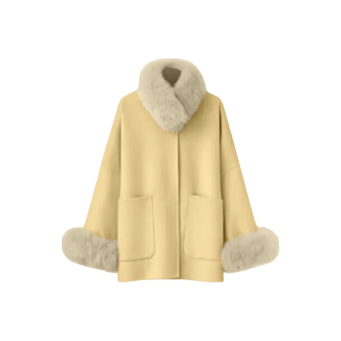 DITB Желтое Женское Пальто