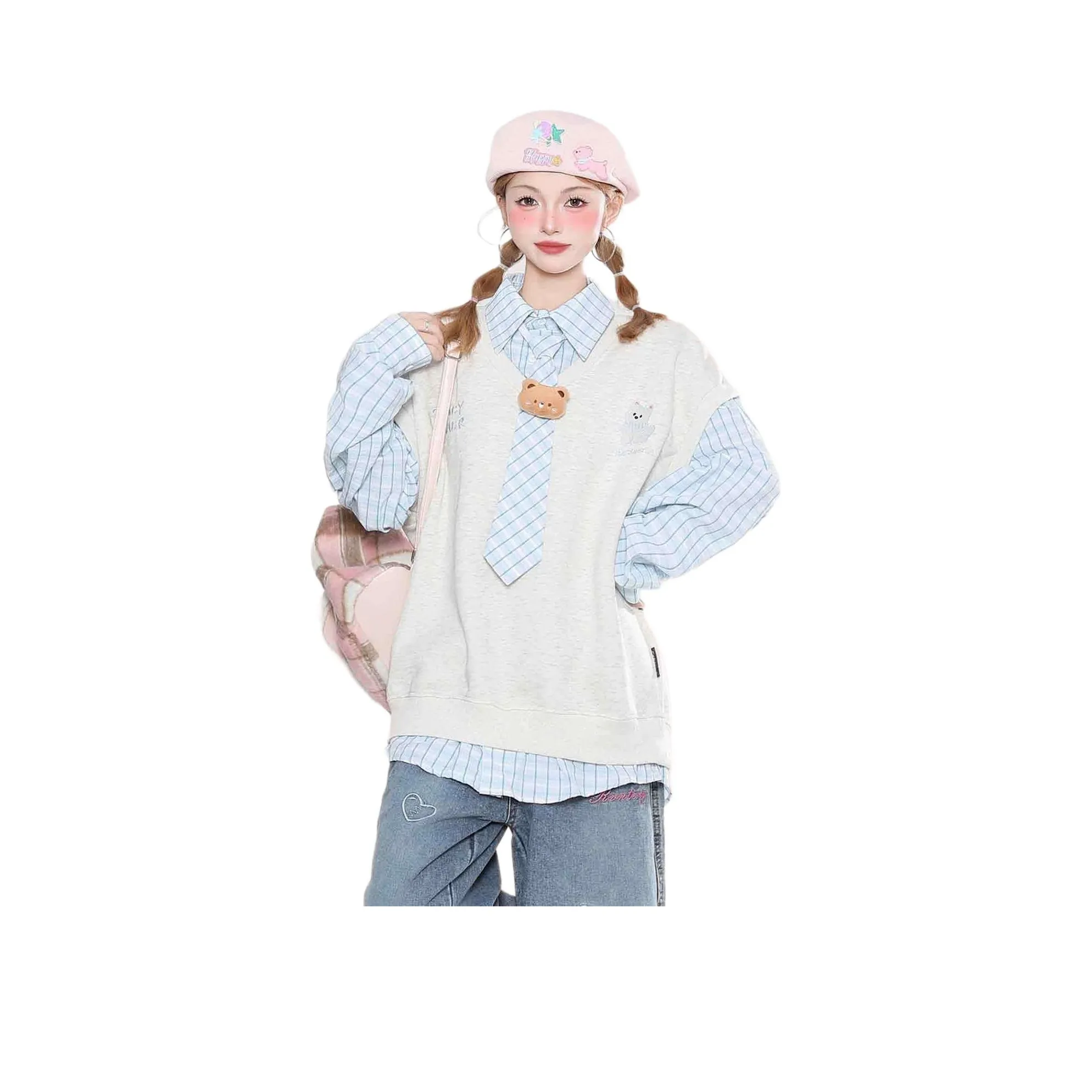 NEVER RULE Белый Серый Женский Свитшот